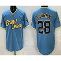 Milwaukee Brewers #28 Andrew Vaughn Powder Blue JEROMEN 2022 City Connect Cool Base Jersey