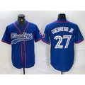 Toronto Blue Jays #27 Vladimir Guerrero Jr Blue JEROMEN Cool Base Stitched Jersey 2