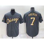 Chicago White Sox #7 Tim Anderson Grey JEROMEN 2022 All Star Stitched Cool Base Jersey