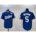 Los Angeles Dodgers #5 Freddie Freeman Blue JEROMEN 2024 World Series Cool Base Stitched Jersey