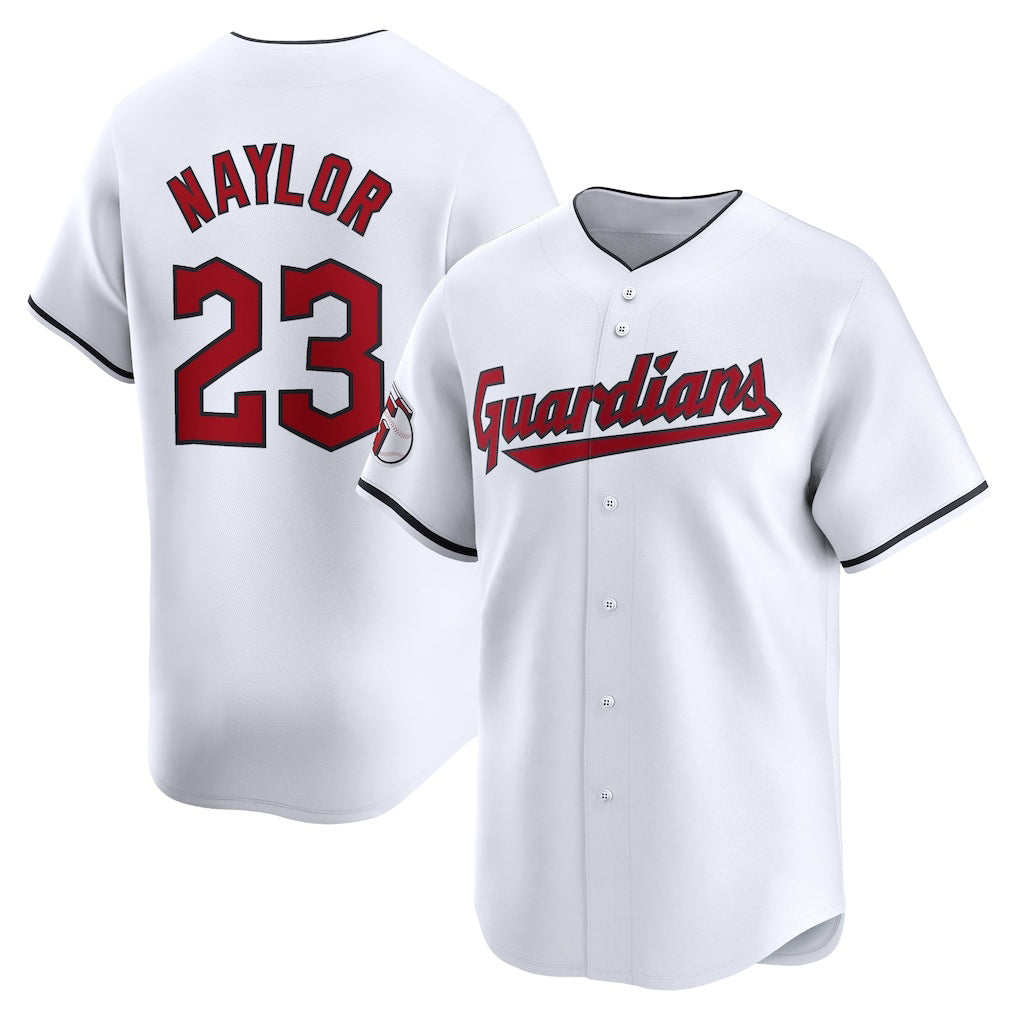 Cleveland Guardians #23 Bo Naylor White JEROMEN Home Limited Player Jersey 2