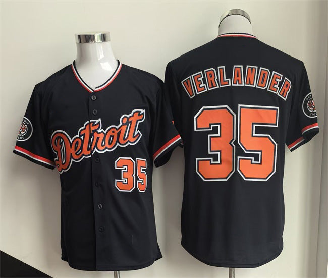 Detroit Tigers #35 Justin Verlander Black JEROMEN 2026 Cool Base Stitched Jersey