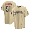 Arizona Diamondbacks #51 Randy Johnson Gold JEROMEN Sand City Connect Replica Player Jersey