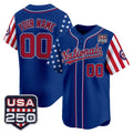 Custom Washington Nationals America 250 Edition Vapor Premier Limited Royal JEROMEN Stitched Jerseys