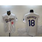 Los Angeles Dodgers #18 Yoshinobu Yamamoto White Gold JEROMEN Home Limited Stitched Jerseys