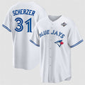Toronto Blue Jays #31 Max Scherzer White JEROMEN 2025 World Series Home Cool Base Stitched Jersey