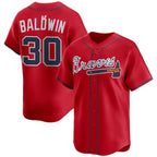 Atlanta Braves #30 Drake Baldwin Red JEROMEN 2025 Alternate Limited Stitched Jersey