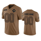 Custom B.Bills Active Player 2023 Brown JEROMEN Salute To Service Limited Stitched Jersey