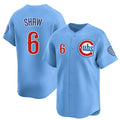 Chicago Cubs #6 Matt Shaw Blue JEROMEN 2024-25 2nd Alternate Limited Stitched Jersey