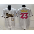 San Diego Padres #23 Fernando Tatis Jr Number White JEROMEN NEW 2023 City Connect Cool Base Stitched Jersey