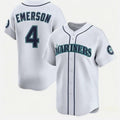 Seattle Mariners #4 Colt Emerson White JEROMEN Cool Base Stitched Jersey