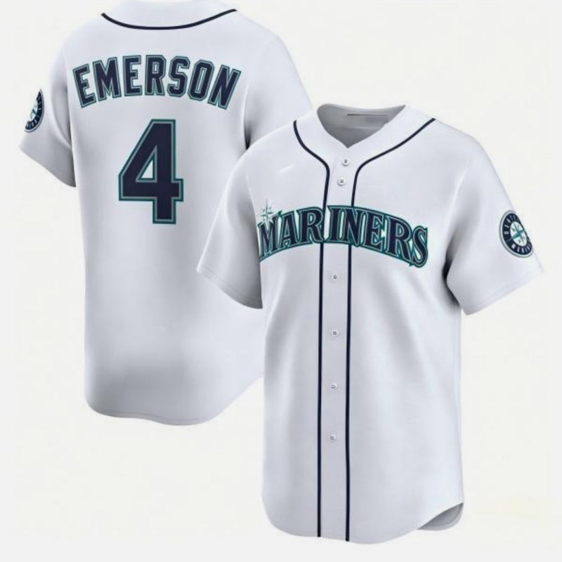 Seattle Mariners #4 Colt Emerson White JEROMEN Cool Base Stitched Jersey