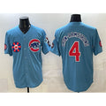 Chicago Cubs #4 Pete Crow-Armstrong Blue JEROMEN 2025 Tokyo Series 2nd Alternate Limited Stitched Jersey 2