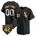 Custom Chicago White Sox 2024 Jackie Robinson Patch Vapor Premier Limited Jersey ¨C All Stitched-Black JEROMEN