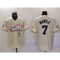 New York Yankees #7 Mickey Mantle Cream JEROMEN Limited Stitched Jerseys