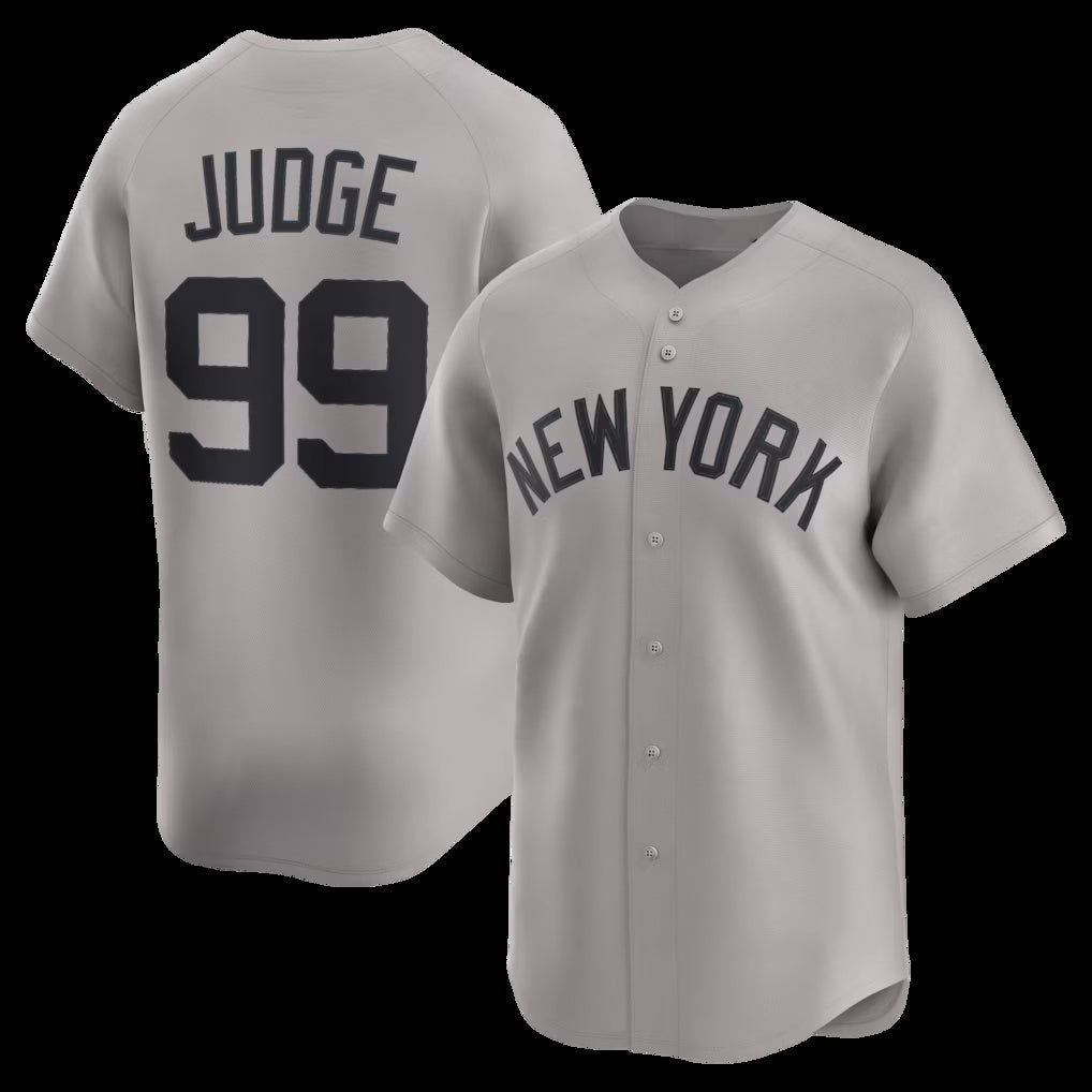 New York Yankees #99 Aaron Judge Gray JEROMEN Road Limited Player Jersey 2