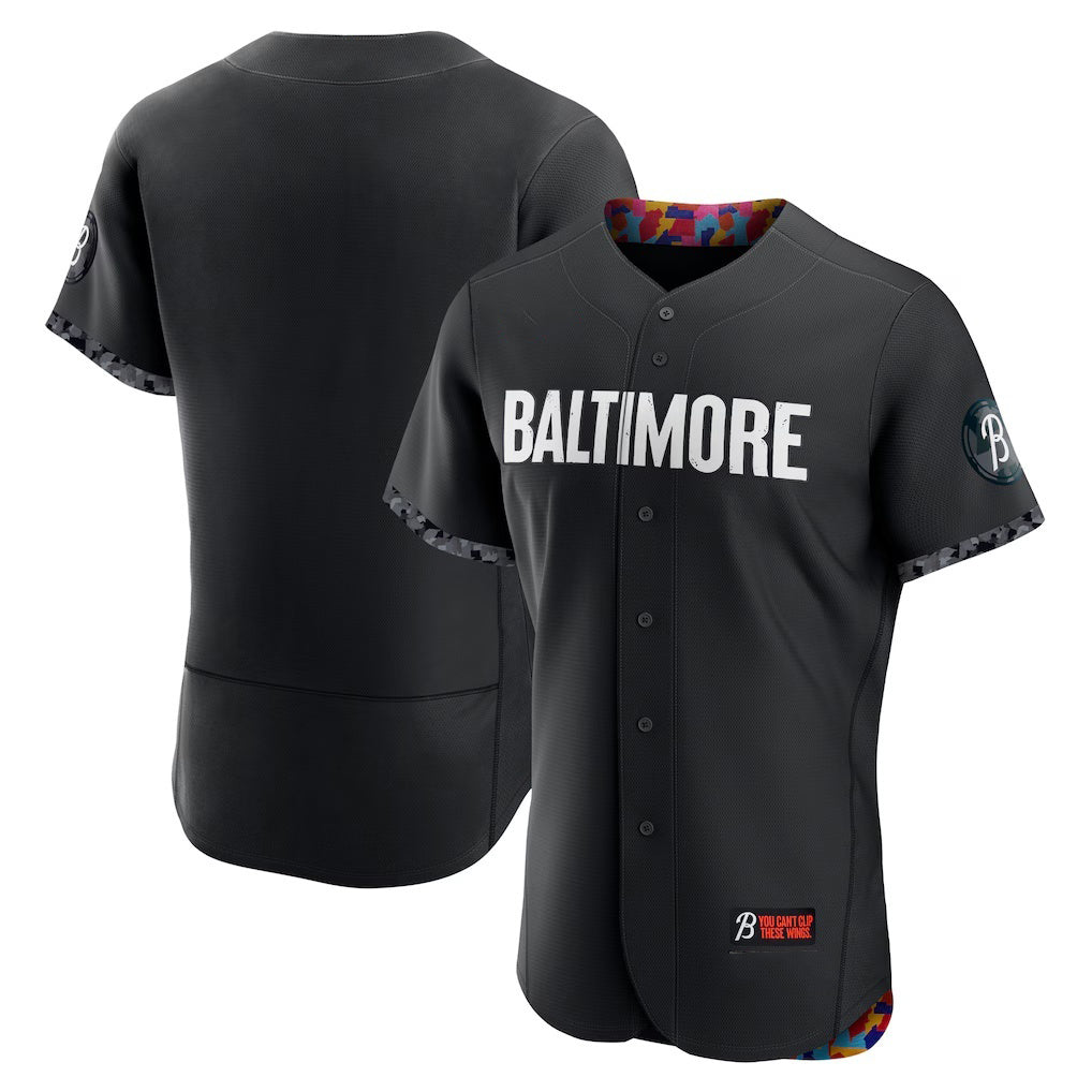 Baltimore Orioles Black JEROMEN City Connect Authentic Jersey