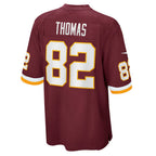 W.Football Team #82 Logan Thomas Game Player Jersey - Burgundy JEROMEN