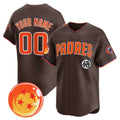 Custom San Diego Padres x Dragon Ball Brown JEROMEN Vapor Premier Limited Jersey - All Stitched