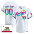 Custom Los Angeles Dodgers 2024 Los Angeles City Style Vapor Premier Limited Jersey ¨C All Stitched-White JEROMEN