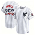 New York Yankees #250 AMERICA White JEROMEN USA 250 Fourth of July Limited Stitched Jersey