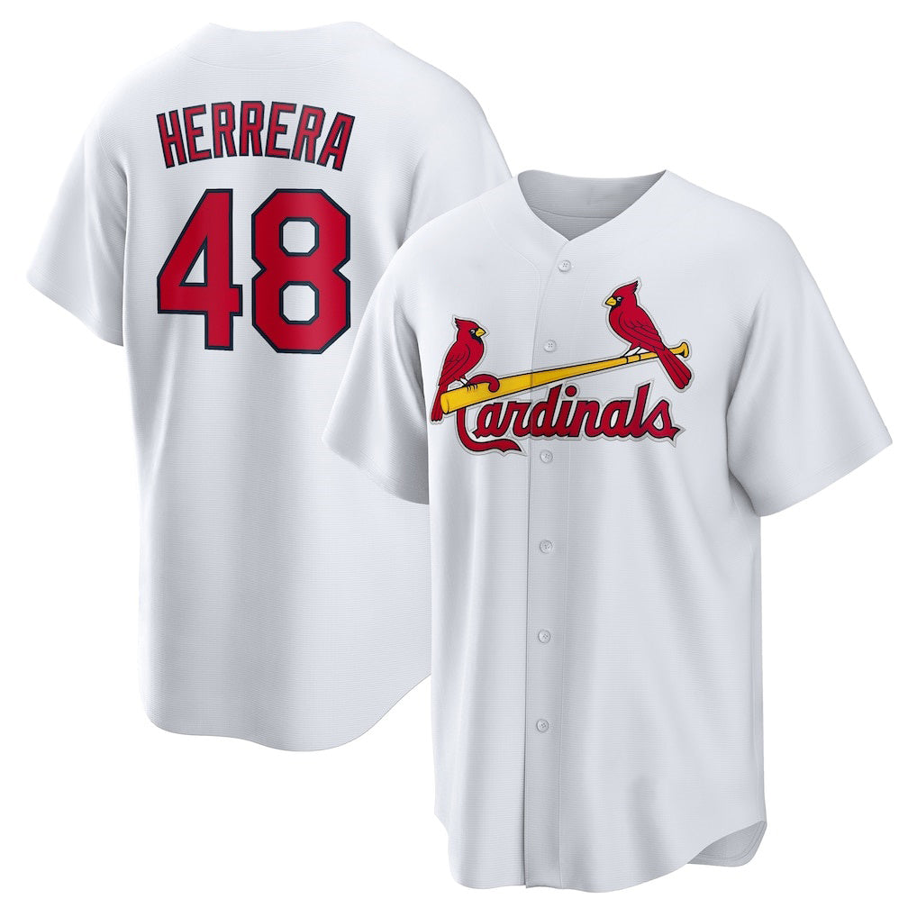 St. Louis Cardinals #48 Iv¨¢n Herrera White JEROMEN Home Replica Jersey