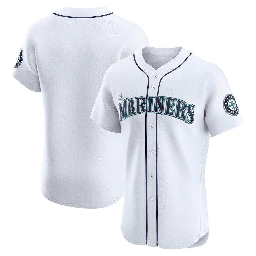Seattle Mariners White JEROMEN Home Elite Jersey