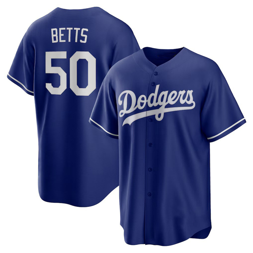 Los Angeles Dodgers #50 Mookie Betts Royal JEROMEN Alternate 2 Replica Jersey