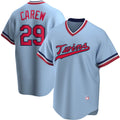 Minnesota Twins #29 Rod Carew Light Blue JEROMEN Road Cooperstown Collection Player Jersey