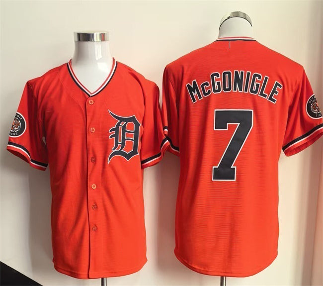 Detroit Tigers #7 Kevin McGonigle Orange JEROMEN Cool Base Stitched Jersey