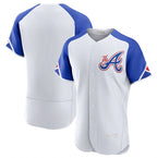Atlanta Braves Blank White JEROMEN 2023 City Connect Flex Base Stitched Jersey 1