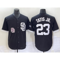 San Diego Padres #23 Fernando Tatis Jr Black JEROMEN 2023 Cool Base Stitched Jersey