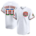 Custom Chicago Cubs Mexico Vapor Premier Limited Jersey ¨C All Stitched-White JEROMEN