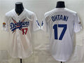 Los Angeles Dodgers x One Piece #17 Shohei Ohtani White JEROMEN Vapor Premier Limited Stitched Jersey
