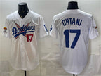 Los Angeles Dodgers x One Piece #17 Shohei Ohtani White JEROMEN Vapor Premier Limited Stitched Jersey