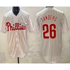Philadelphia Phillies #26 Miles Sanders White JEROMEN Cool Base Jersey