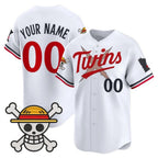 Custom Minnesota Twins x One Piece White JEROMEN Vapor Premier Limited Jersey - Stitched
