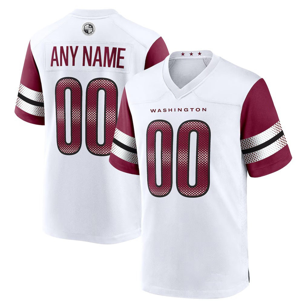 Custom W.Commanders White JEROMEN Game Player Jersey