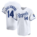 Kansas City Royals #14 Jac Caglianone White JEROMEN Home Limited Player Jersey