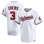Washington Nationals #3 Dylan Crews White JEROMEN Home Limited Player Jersey