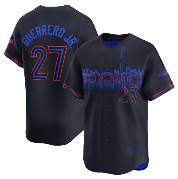 Toronto Blue Jays #27 Vladimir Guerrero Jr. Black JEROMEN 2024 City Connect Limited Stitched Jersey
