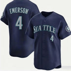 Seattle Mariners #4 Colt Emerson Navy JEROMEN Cool Base Stitched Jersey