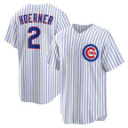 Chicago Cubs #2 Nico Hoerner White JEROMEN Replica Player Jersey