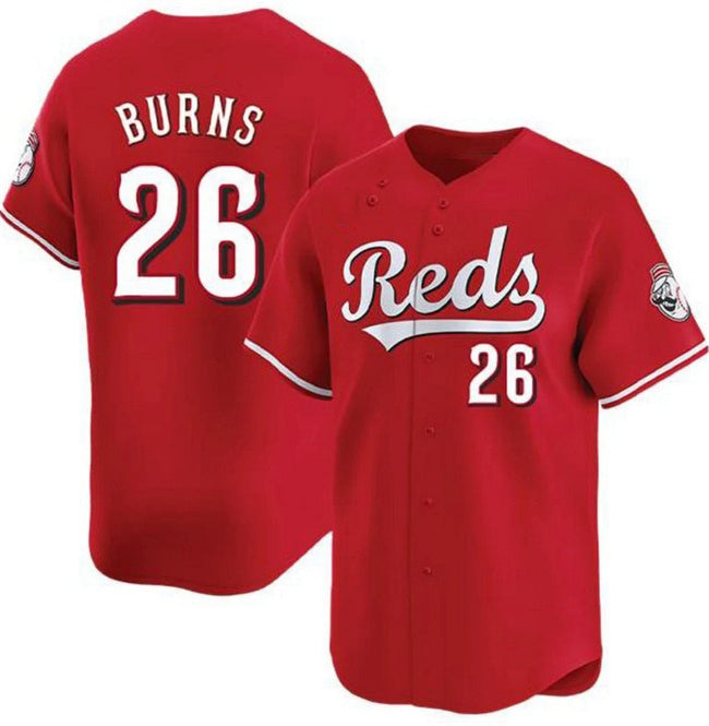 Cincinnati Reds #26 Chase Burns Red JEROMEN Limited Stitched Jersey