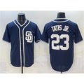 San Diego Padres #23 Fernando Tatis Jr. Navy JEROMEN Cool Base Stitched Jersey