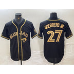 Toronto Blue Jays #27 Vladimir Guerrero Jr Black Gold JEROMEN Cool Base Stitched Jersey
