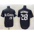 St. Louis Cardinals #28 Nolan Arenado Black JEROMEN 'Gothic Legacy Edition' Vapor Premier Limited Stitched Jersey