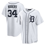 Detroit Tigers #34 Jake Rogers JEROMEN White Home Replica Jersey