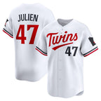 Minnesota Twins #47 Edouard Julien White JEROMEN Home Limited Player Jersey