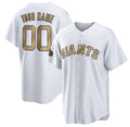 Custom San Francisco Giants Active Player White JEROMEN 2022 All-Star Cool Base Stitched Jersey